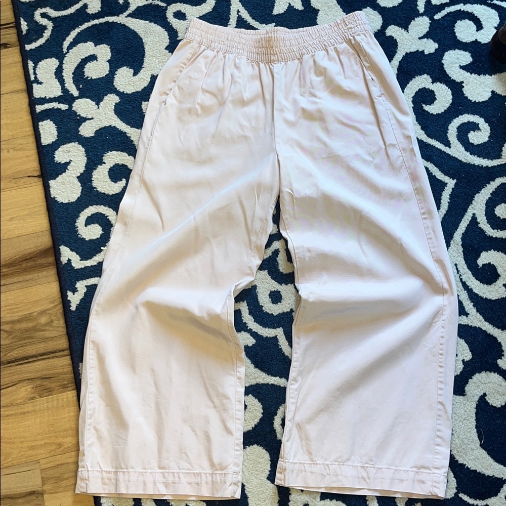 GAP Wide Leg Very Comfy Lightweight Elastic Waist Pants Pink Blush